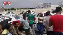 قارئ يشارك بفيديو لإضراب سائقو التاكسى فى العاشر من رمضان
