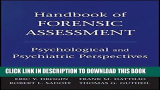 New Book Handbook of Forensic Assessment: Psychological and Psychiatric Perspectives