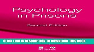 New Book Psychology in Prisons