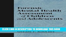 New Book Forensic Mental Health Assessment of Children and Adolescents