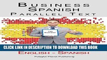 Collection Book Business Spanish - Parallel Text - Short Stories (Spanish - English)