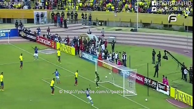 Gabriel Jesus Amazing Goal - Ecuador vs Brazil 0-2 - 01%2F9%2F2016 [World Cup Qualification 2016%2F17]