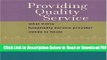 [Get] Providing Quality Service: What Every Hospitality Service Provider Needs to Know Free Online