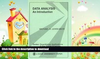 FAVORITE BOOK  Data Analysis: An Introduction (Quantitative Applications in the Social Sciences)