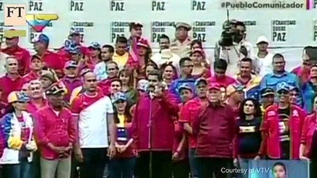 Venezuelans protest against Maduro