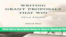 [Get] Writing Grant Proposals That Win Popular Online
