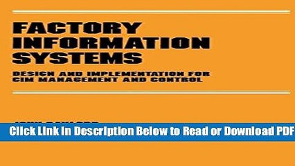 [Get] Factory Information Systems: Design and Implementation for Cim Management and Control