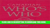 Collection Book Canadian Who s Who 2010: Volume XLV
