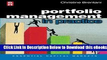 [Reads] Portfolio Management in Practice (Essential Capital Markets) Online Ebook