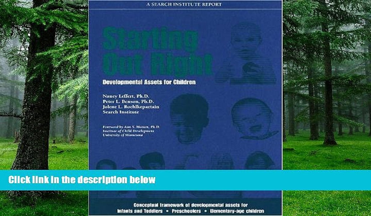 Must Have PDF  Starting Out Right: Developmental Assets for Children  Free Full Read Most Wanted