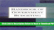 [Get] Handbook of Government Budgeting Free New