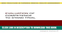 Collection Book Evaluation of Competence to Stand Trial (Best Practices in Forensic Mental Health