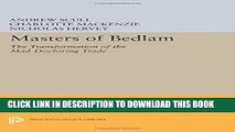 New Book Masters of Bedlam: The Transformation of the Mad-Doctoring Trade
