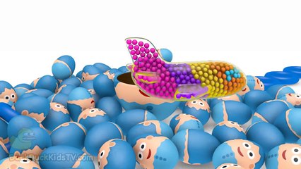 3D Flying Surprise Eggs Color Balls Toys for Kids Children to Learn Colors DuckDuckKidsTV