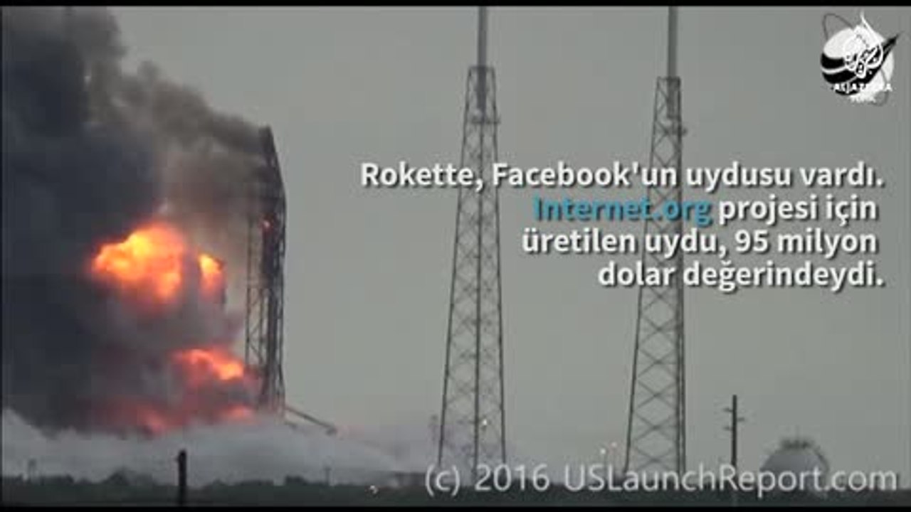 SpaceX roketi infilak etti