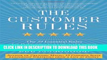 [PDF] The Customer Rules: The 39 Essential Rules for Delivering Sensational Service Full Online