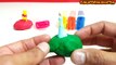 Play & Learn Colors with Play Doh Ice Cream Surprise Toys Patrick Star Hello Kitty Winnie The Pooh