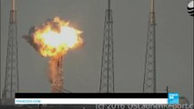US - SpaceX rocket explodes on launch site at Cape Canaveral