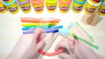 Play Doh Ovetti Kinder Sorpresa, How to Make a Waffle Cone with Rainbow Ice Cream