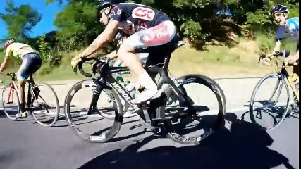 Skilful cyclist rides like Superman at crazy speeds