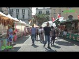 Napoli - Allestito il mercato europeo in piazza Dante (01.09.16)