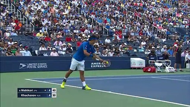 K. Nishikori vs. K. Khachanov - Round 2 - Condensed Match