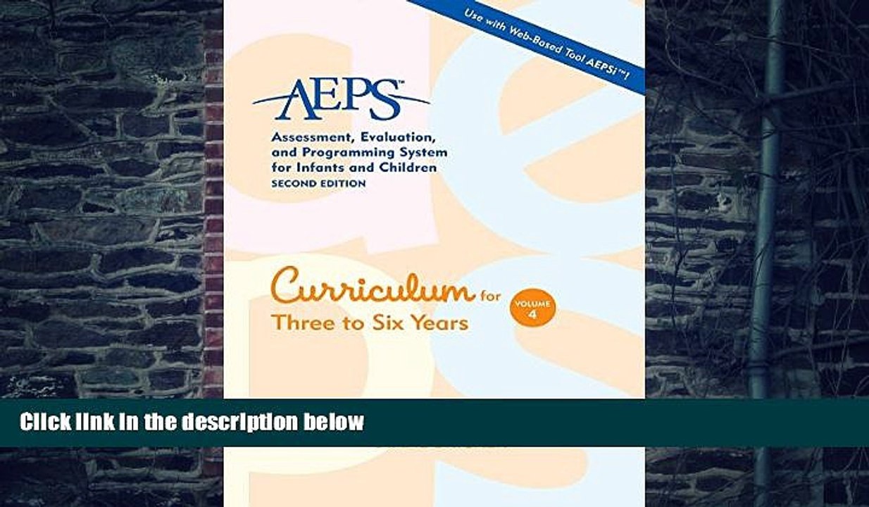 Big Deals  Assessment, Evaluation, and Programming System for Infants and Children (AEPSÂ®),