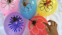 5 Mega Insects Flower Balloons-Learn Color Balloon- Balloon Finger Nursery Rhymes Songs