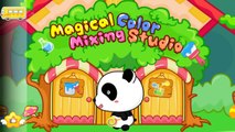 Baby Panda Color Games | Kids Learn Colors with Baby Bus Magical Color Mixing Studio For Children