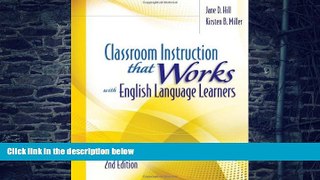 Big Deals  Classroom Instruction that Works with English Language Learners  Free Full Read Most