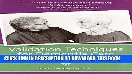 [Read] Validation Techniques for Dementia Care Free Books
