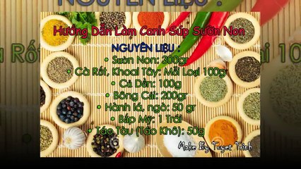 Hướng Dẫn Cách Làm Canh Súp Sườn Heo