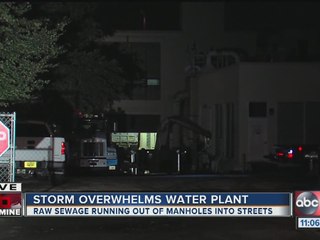Storm overwhelms water plant in Clearwater