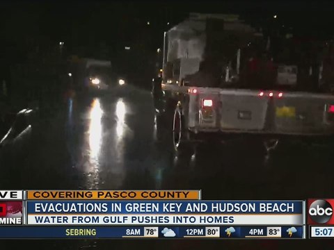 Pasco County evacuations as Tropical Storm Hermine passes through Florida