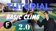 Aerial fabrics tutorial, basic climbing  remake 2016