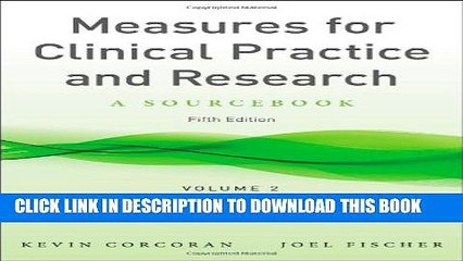 [PDF] Measures for Clinical Practice and Research, Volume 2: Adults Popular Online