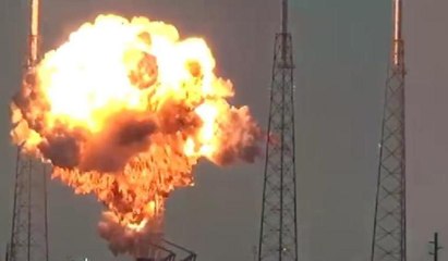 SpaceX roketinin patlama anı kamerada