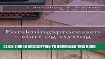 [PDF] Forskningsprocessen - start og styring (Danish Edition) Popular Online