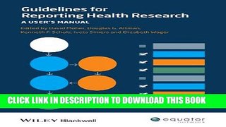 [PDF] Guidelines for Reporting Health Research: A User s Manual Popular Online