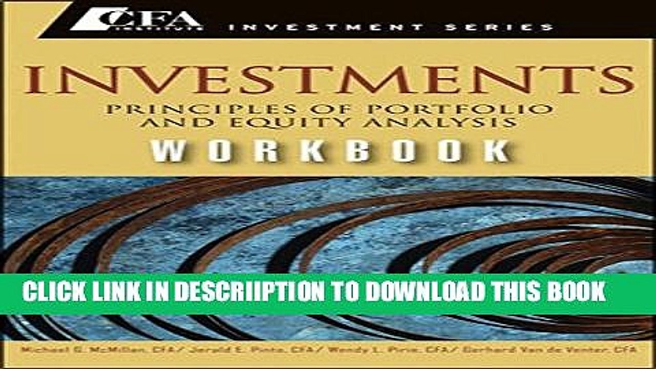 [PDF] Investments Workbook: Principles of Portfolio and Equity Analysis Popular Online