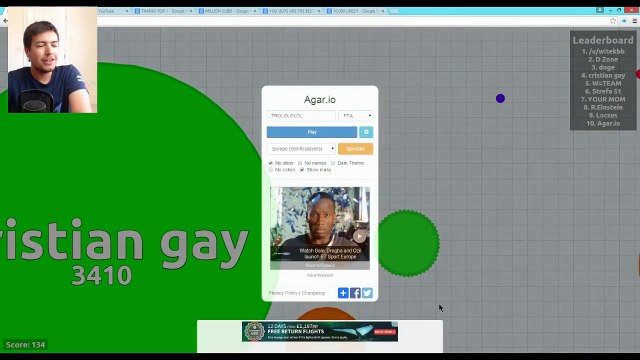 Agar.io TROLLING THE TOP PLAYERS! Agario Troll Funny Moments! Gameplay Walkthrough Part #7