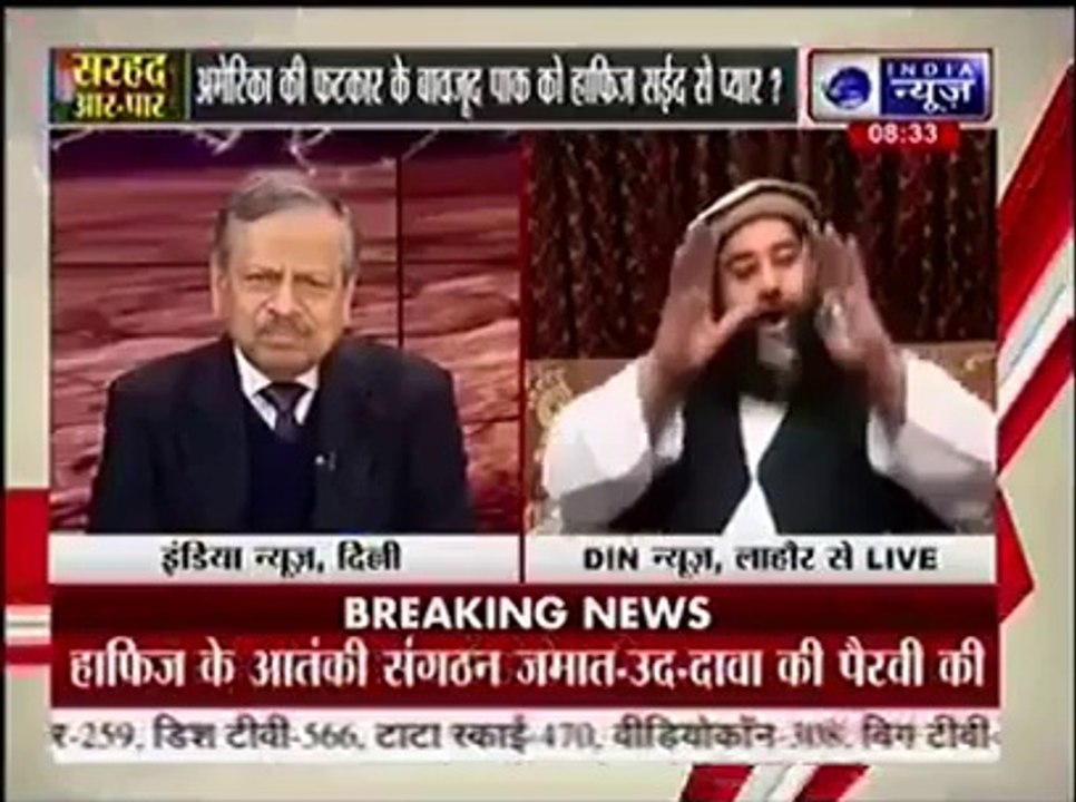 Tahir Ashrafi Blasts India & Narendra Modi on Indian Channel, Host Turns Off His Mike