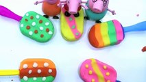 Peppa Pig Videos Toys - Play Doh Ice Cream Playdough Frozen