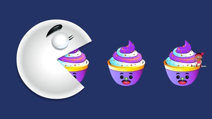 Learn Colors with Cup IceCream Pacman - Kids Children Toddlers Baby Preschool Video