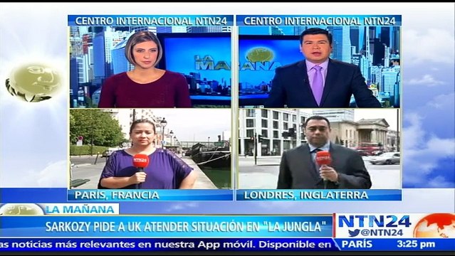 Sarkozy pide a Reino Unido atender situación de campamento de inmigrantes en Calais