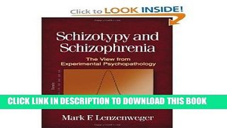 [PDF] Mark F. Lenzenweger sSchizotypy and Schizophrenia: The View from Experimental