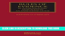 [PDF] Rules of Evidence in International Arbitration: An Annotated Guide Full Online