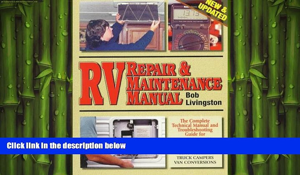 FREE DOWNLOAD  RV Repair   Maintenance Manual [New   Updated]  BOOK ONLINE