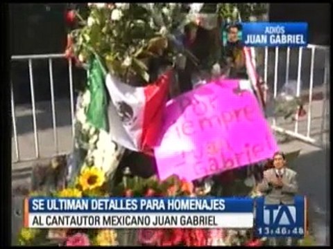 Se ultiman detalles para los homenajes de Juan Gabriel