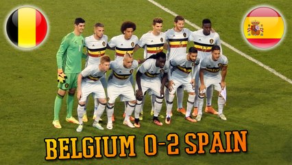 Belgique 0-2 Espagne - Résumé du match (Goals, ambiance,...) - 01/09/2016